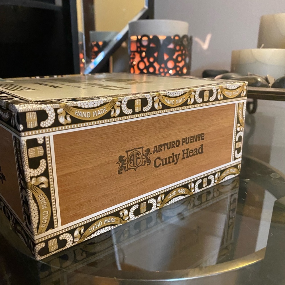 Arturo Fuente Curly Head Cedar Cigar Box | Wooden Storage | Rustic Decor - Picture 6 of 6